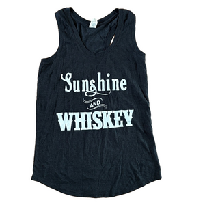 District Made Sunshine and Whiskey Summer Shirt Size Small Oversized